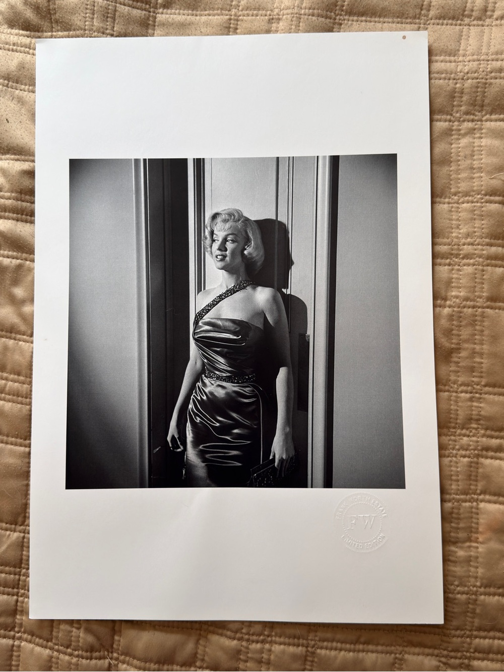 “Marilyn Monroe Against a Wall” Limited Edition 11x17 Lithograph